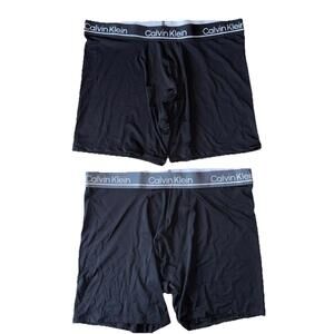 SET 2 Calvin Klein NP27530 Microfiber  Boxer Brief Briefs  Size L